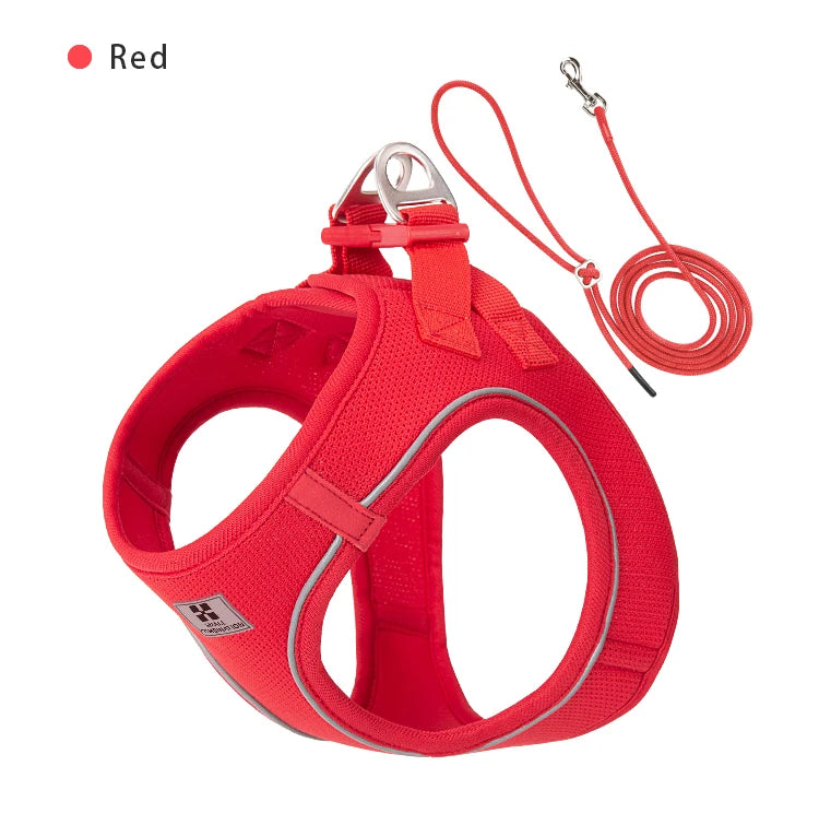 Adjustable Reflective Dog Harness And Leash Set For All Breeds