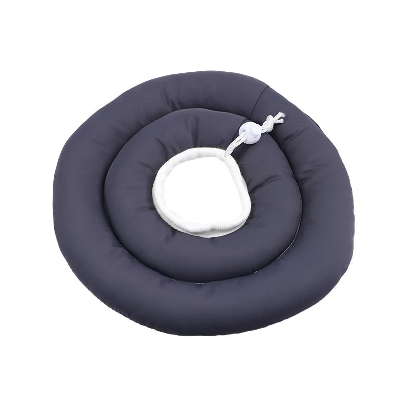 Elizabethan Collar for Dogs Adjustable Neck Drawstring Waterprof Protective Donut Collar Prevent Biting & Scratching
