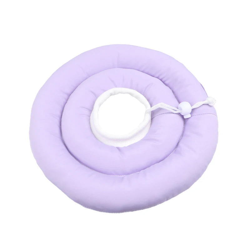 Elizabethan Collar for Dogs Adjustable Neck Drawstring Waterprof Protective Donut Collar Prevent Biting & Scratching
