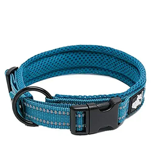 TRUELOVECN Truelove Nylon Adjustable Dog Collar Padded Reflective Heavy Duty
