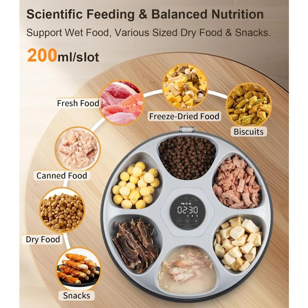 Automatic Cordless Cat Feeder Dispenser For Wet Food Ice Packs