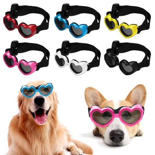 Universal White Pet Glasses UV Windproof Sunglasses For Dogs Cats