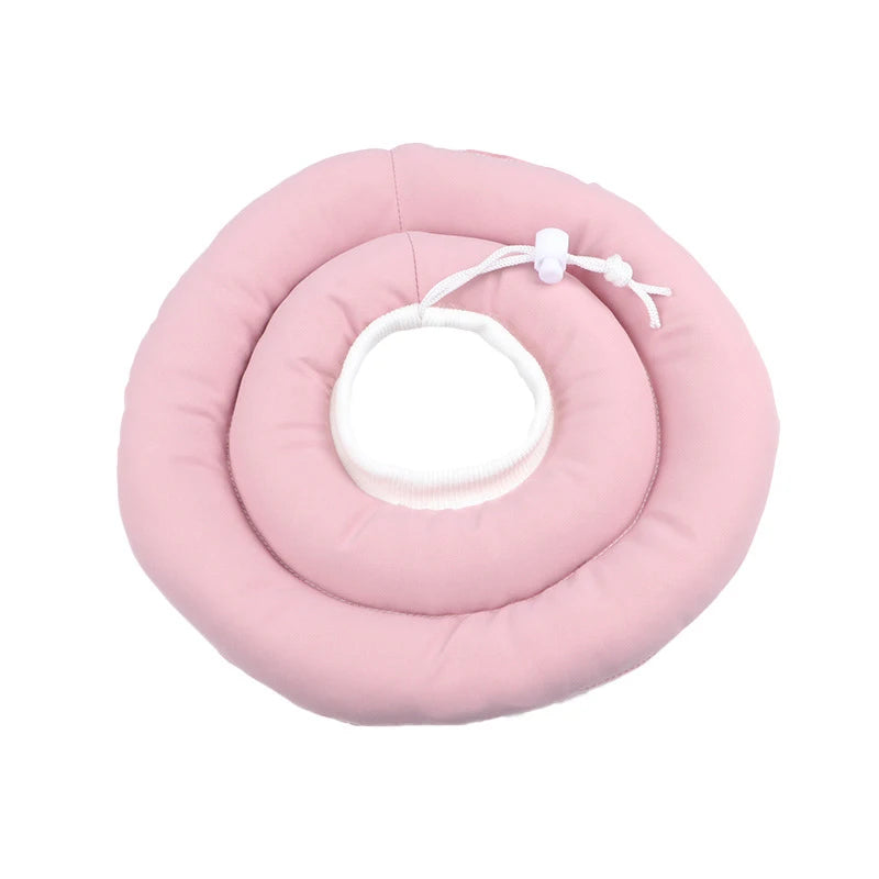Elizabethan Collar for Dogs Adjustable Neck Drawstring Waterprof Protective Donut Collar Prevent Biting & Scratching