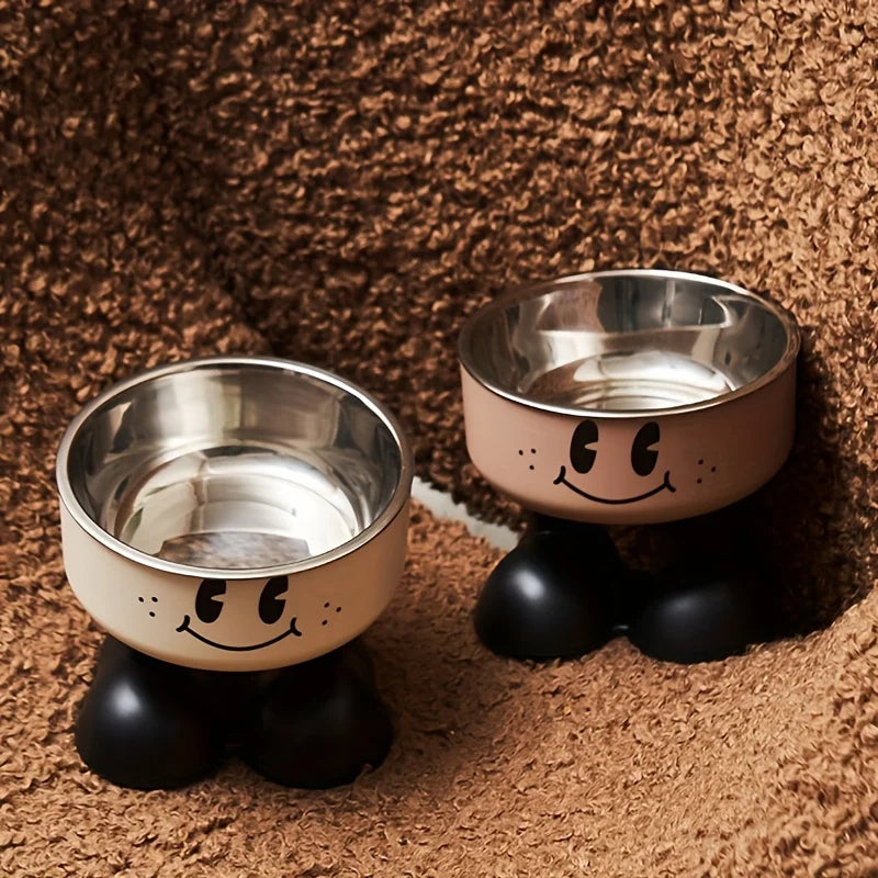 Elevated Pet Feeder Bowl for Dogs and Cats Stainless Steel