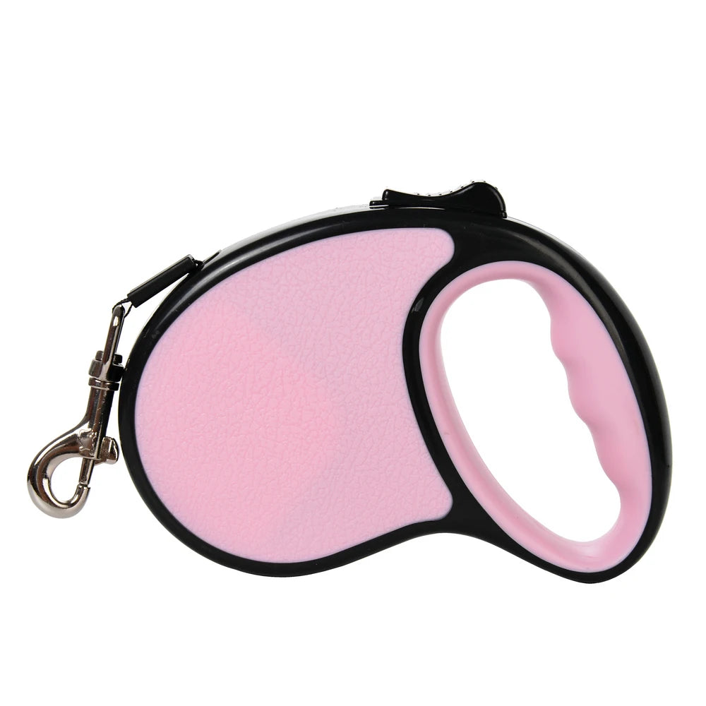 Retractable Nylon Dog Leash With ABS Case