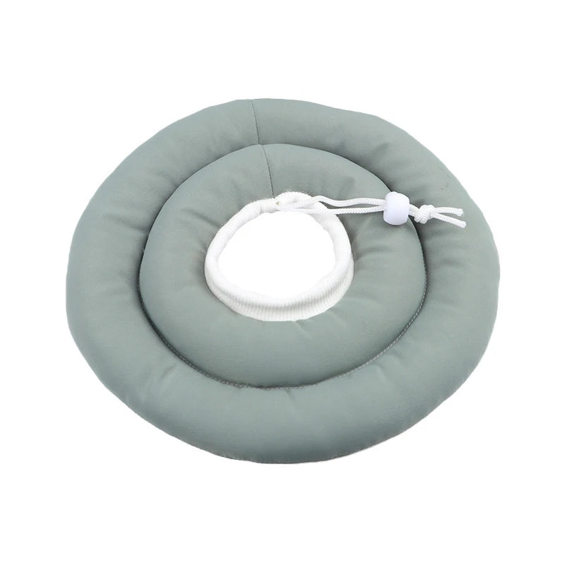 Elizabethan Collar for Dogs Adjustable Neck Drawstring Waterprof Protective Donut Collar Prevent Biting & Scratching