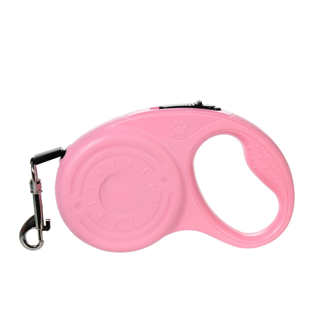 Retractable Nylon Dog Leash With ABS Case