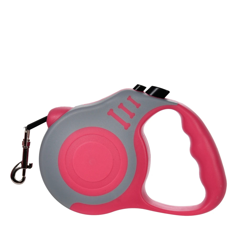 Retractable Nylon Dog Leash With ABS Case