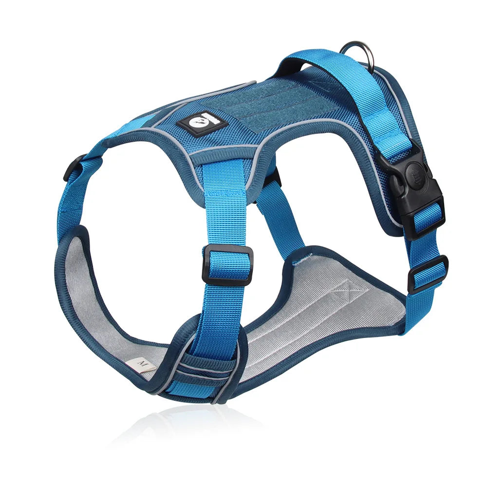 Large Dog Harness Collars Anti-Pull Harness Dog Walking Leash Pet Leash Anti-Escape Durable Material Easy To Put on Take Off