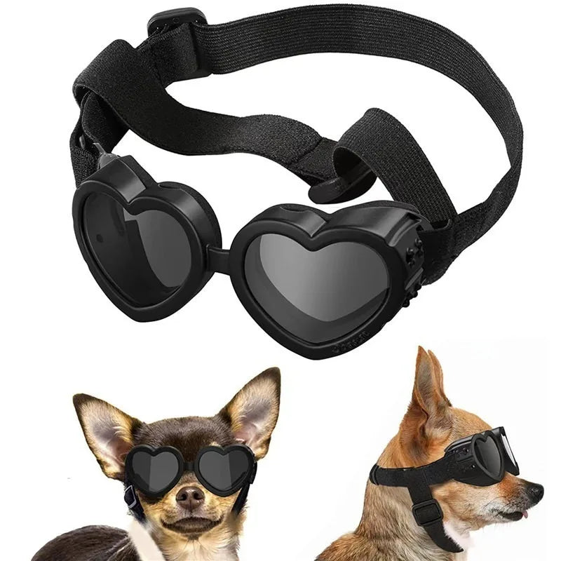 Universal White Pet Glasses UV Windproof Sunglasses For Dogs Cats