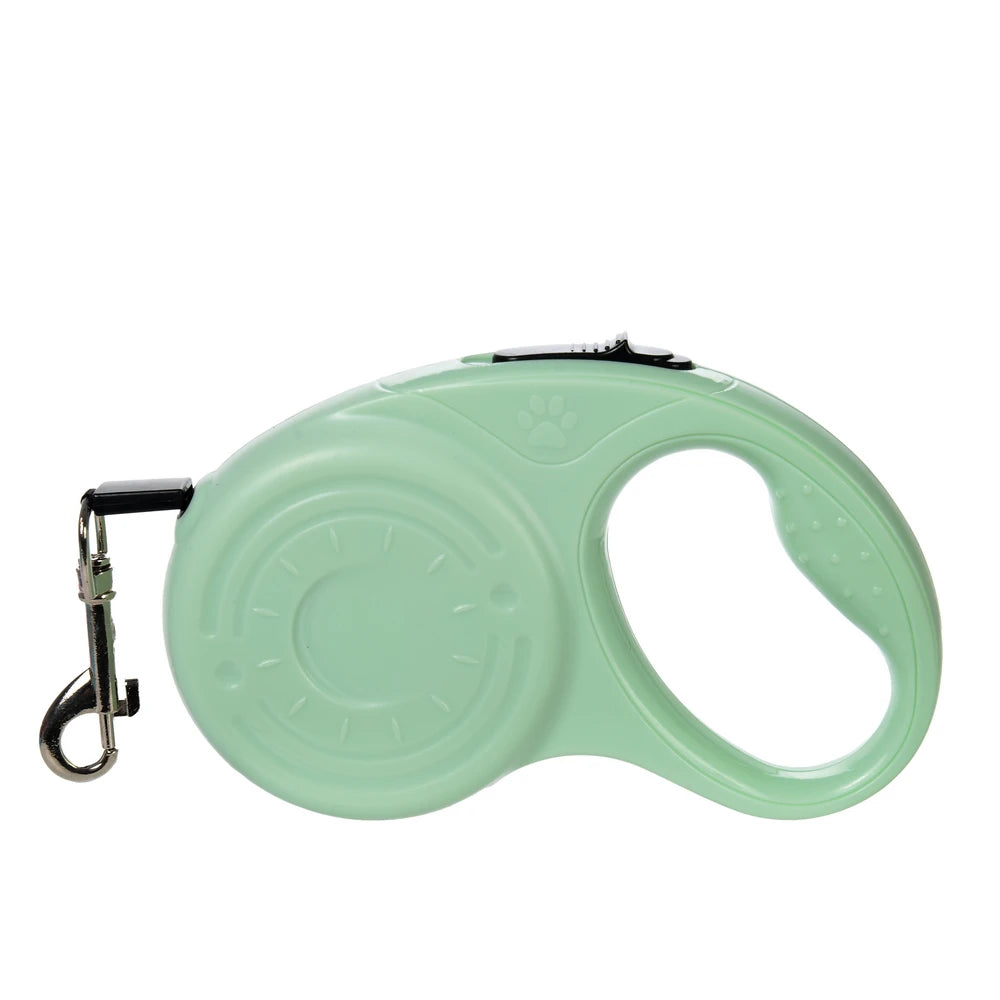 Retractable Nylon Dog Leash With ABS Case