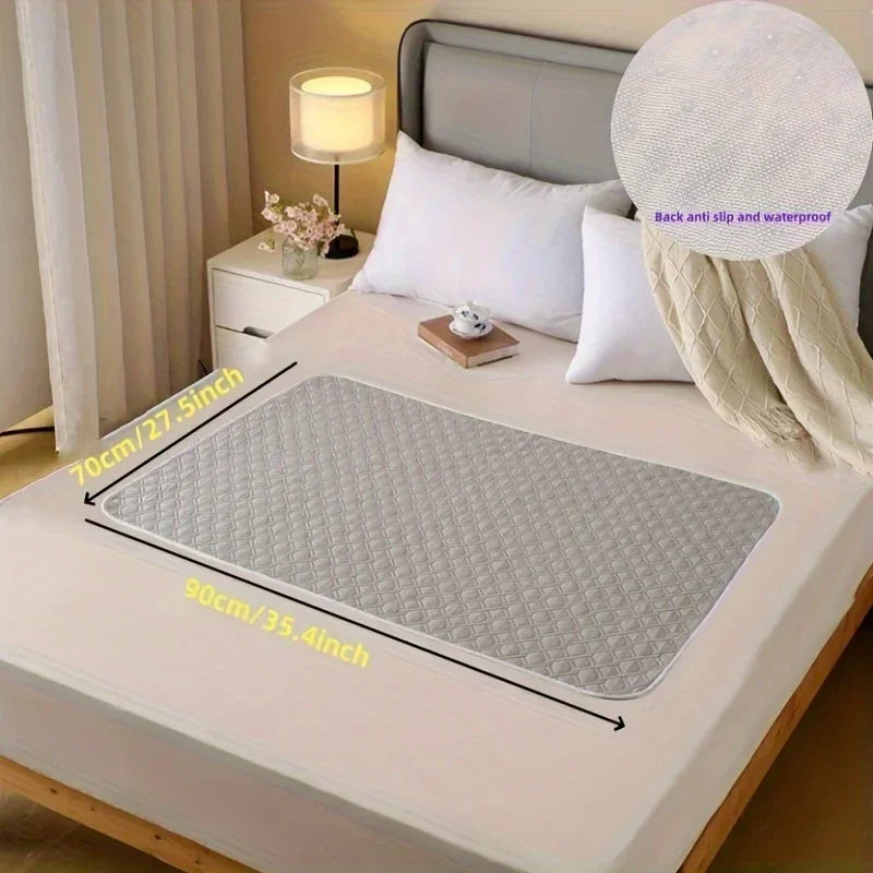 NONECN Washable Incontinence Pads for Elderly and Pets Leak-Proof Bed Mats