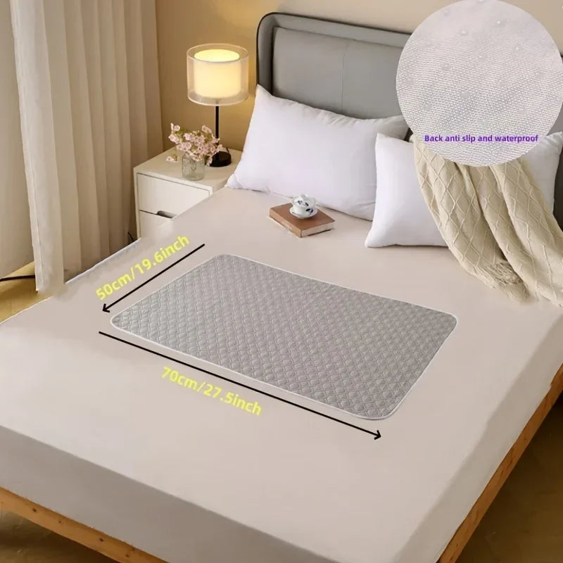 NONECN Washable Incontinence Pads for Elderly and Pets Leak-Proof Bed Mats