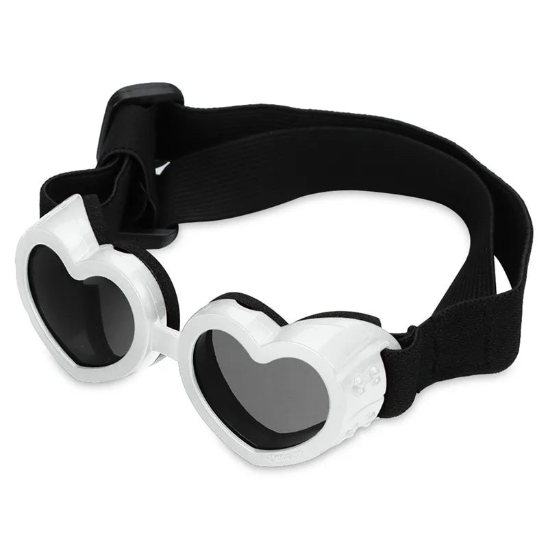 Universal White Pet Glasses UV Windproof Sunglasses For Dogs Cats