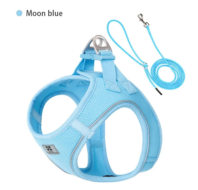 Adjustable Reflective Dog Harness And Leash Set For All Breeds