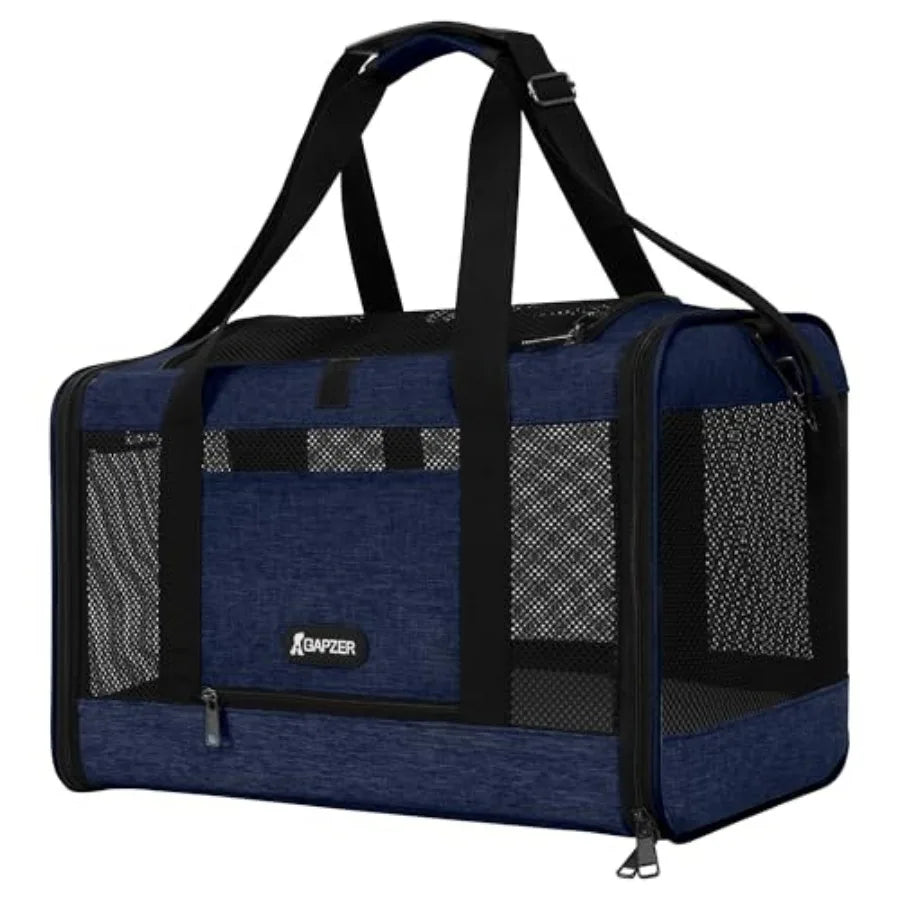 Cat Carrier 18x11x11 Top Load Soft Pet Travel Bag Over 15 lbs, Collapsible Small Dog Puppy Crate 10 Pounds, Small Animal Rabbit