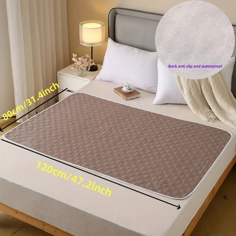 NONECN Washable Incontinence Pads for Elderly and Pets Leak-Proof Bed Mats