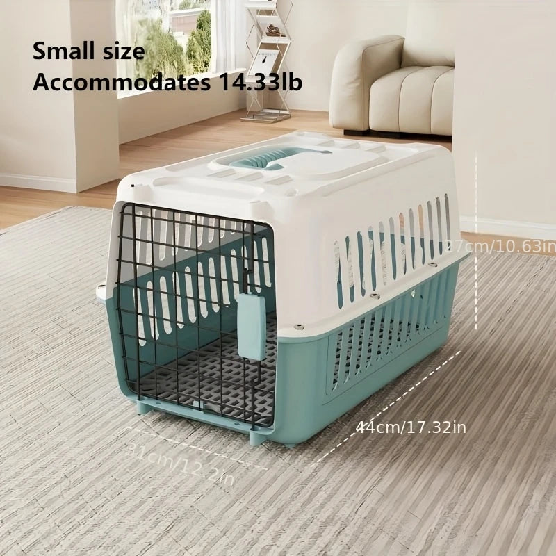 Airline- Portable Pet Carrier for Cats & Small Dogs - Airplane Cabin Crate with Dividers, Sturdy Breathable Travel Carrier, Avai