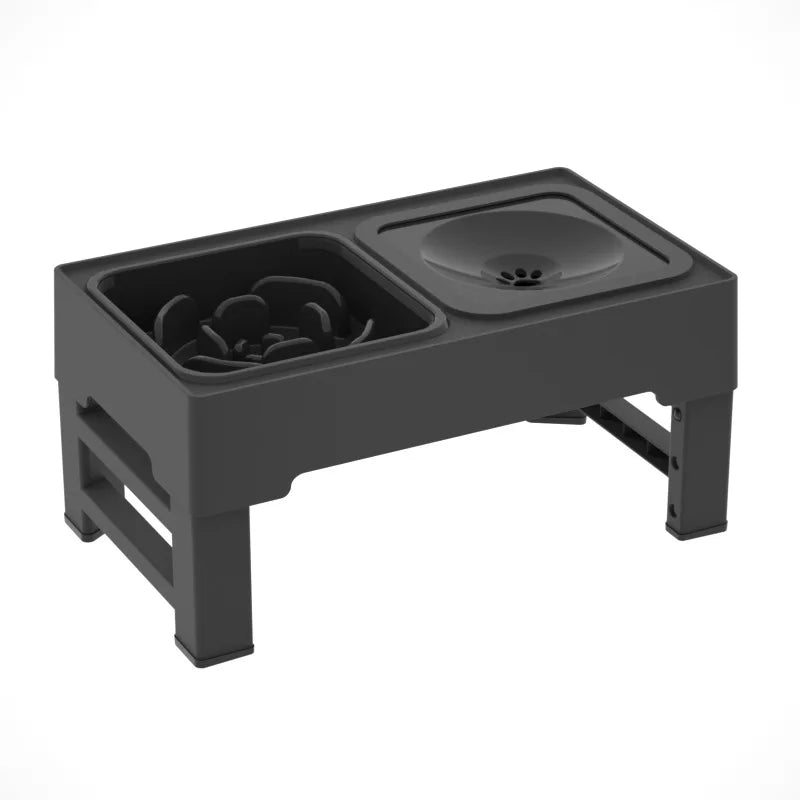 Twister Stainless Steel 3 In 1 Slow Feed Bowls Adjustable