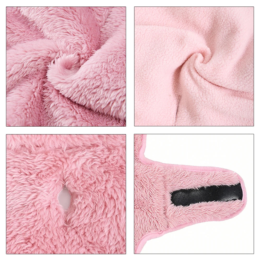 Adjustable Reversible Kitten Coat Jacket Soft Fleece For Small Cats Winter Warm