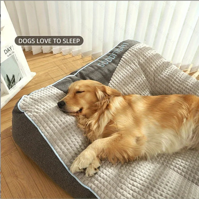 Extra Thickened Extra Large Dog Bed 47inch for Large Dogs, Orthopedic Dog Mat for Large Senior Dogs,Durable Kennel Cush