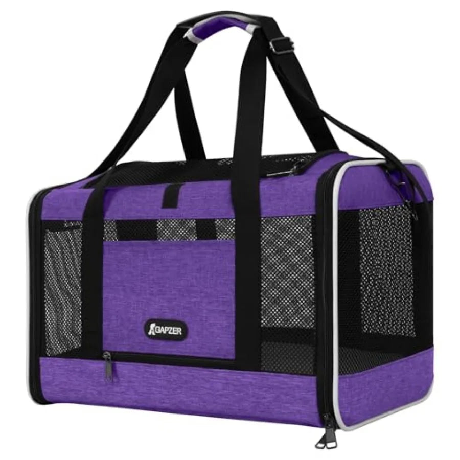 Cat Carrier 18x11x11 Top Load Soft Pet Travel Bag Over 15 lbs, Collapsible Small Dog Puppy Crate 10 Pounds, Small Animal Rabbit