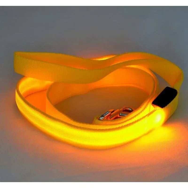 Flashing Leash Leash Rope Harness Collar Electronic Glowing Dog Light Dog LED Dog Pet Luminous Safety Up Accessories For Lead
