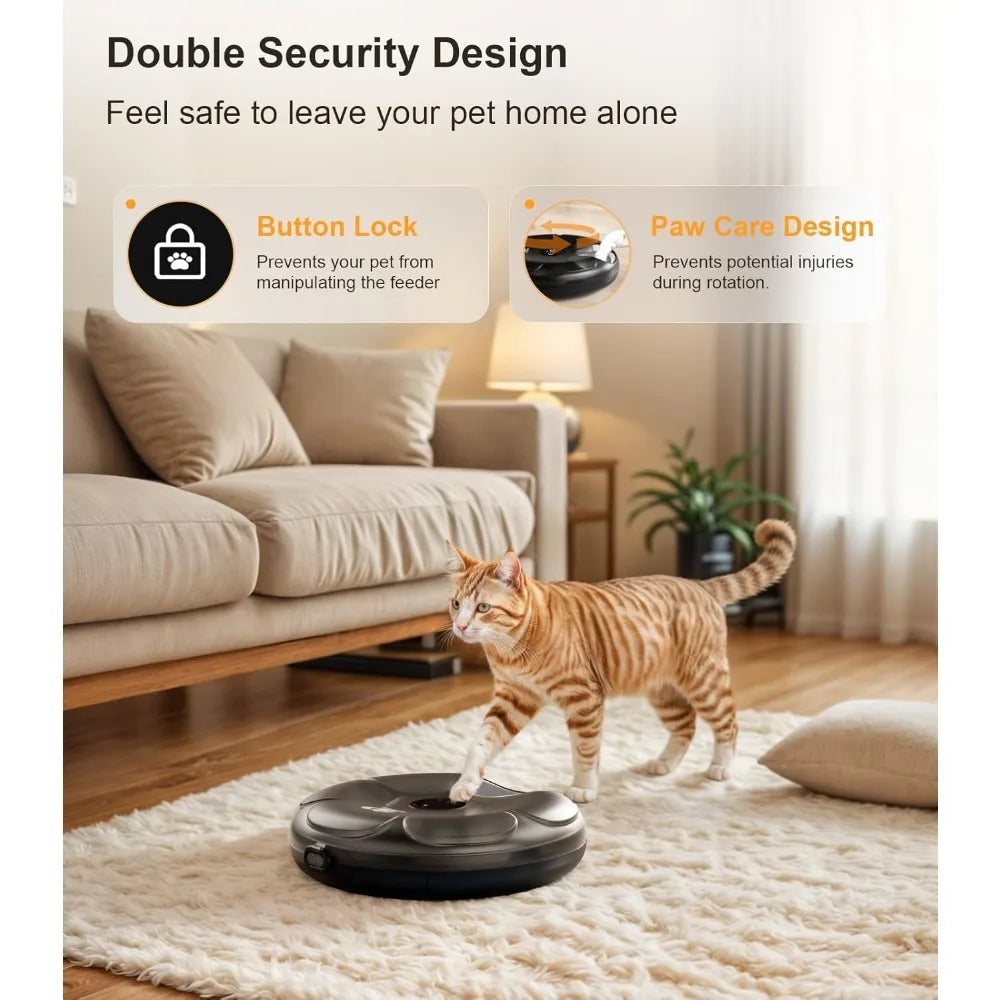 Automatic Cordless Cat Feeder Dispenser For Wet Food Ice Packs