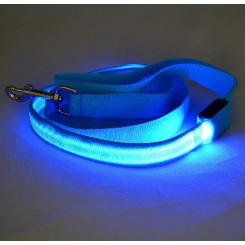 Flashing Leash Leash Rope Harness Collar Electronic Glowing Dog Light Dog LED Dog Pet Luminous Safety Up Accessories For Lead