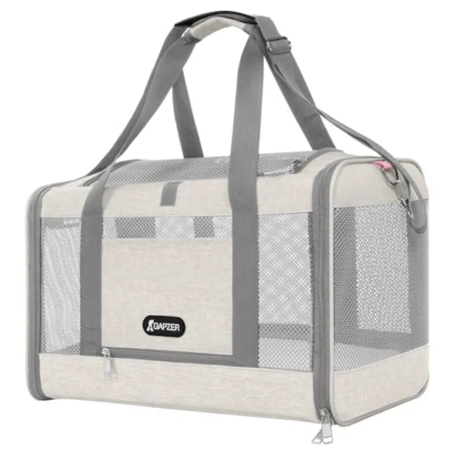 Cat Carrier 18x11x11 Top Load Soft Pet Travel Bag Over 15 lbs, Collapsible Small Dog Puppy Crate 10 Pounds, Small Animal Rabbit