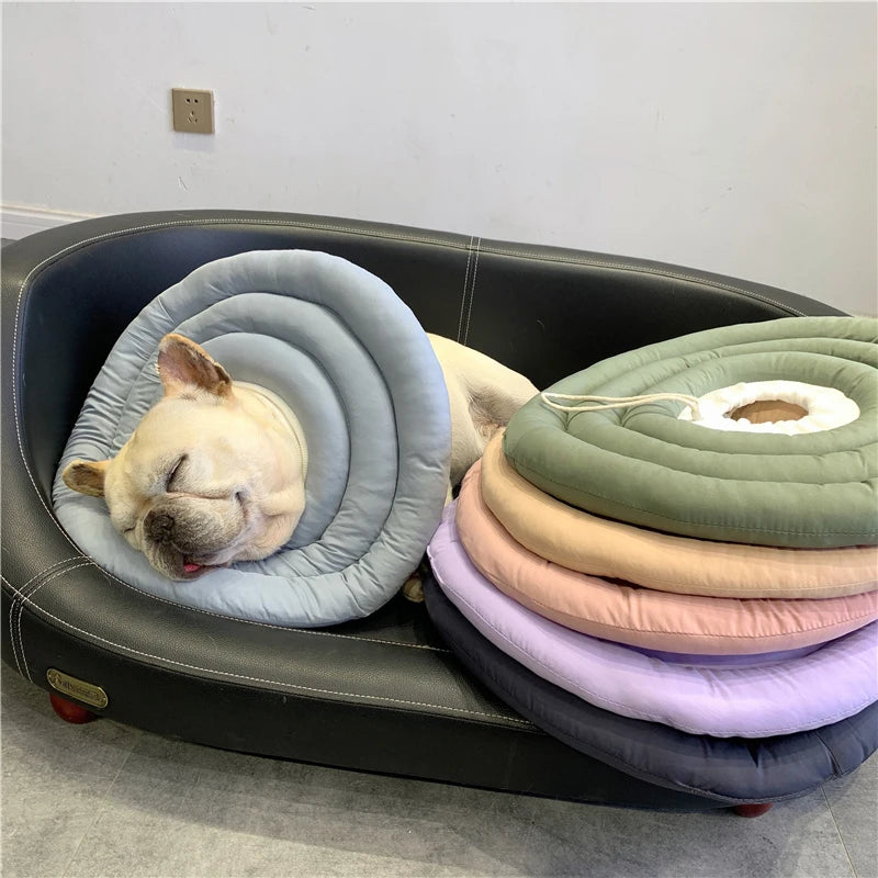 Elizabethan Collar for Dogs Adjustable Neck Drawstring Waterprof Protective Donut Collar Prevent Biting & Scratching