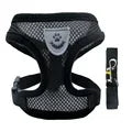 YTYINCN Adjustable Polyester Mesh Dog Harness Leash