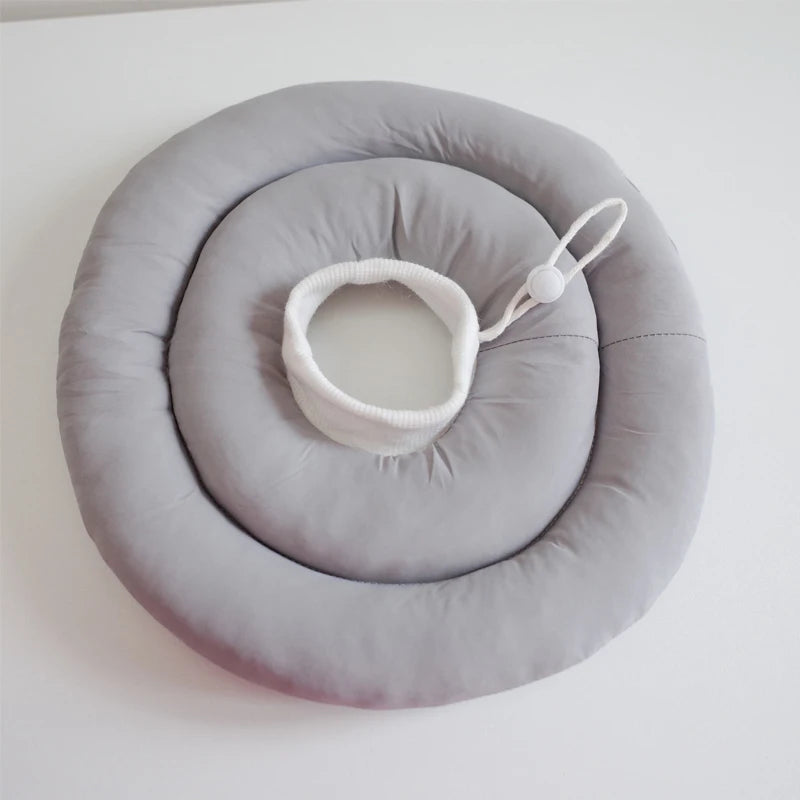 Elizabethan Collar for Dogs Adjustable Neck Drawstring Waterprof Protective Donut Collar Prevent Biting & Scratching