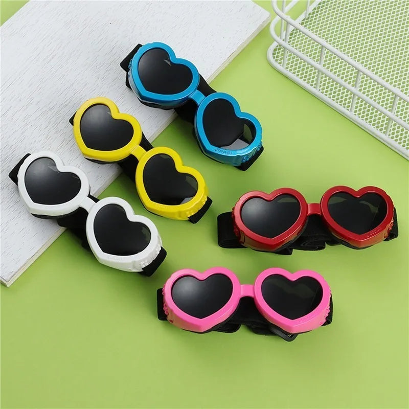 Universal White Pet Glasses UV Windproof Sunglasses For Dogs Cats