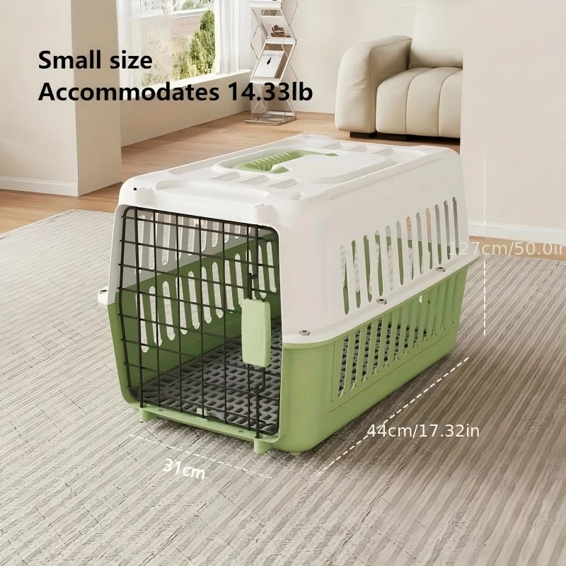 Airline- Portable Pet Carrier for Cats & Small Dogs - Airplane Cabin Crate with Dividers, Sturdy Breathable Travel Carrier, Avai