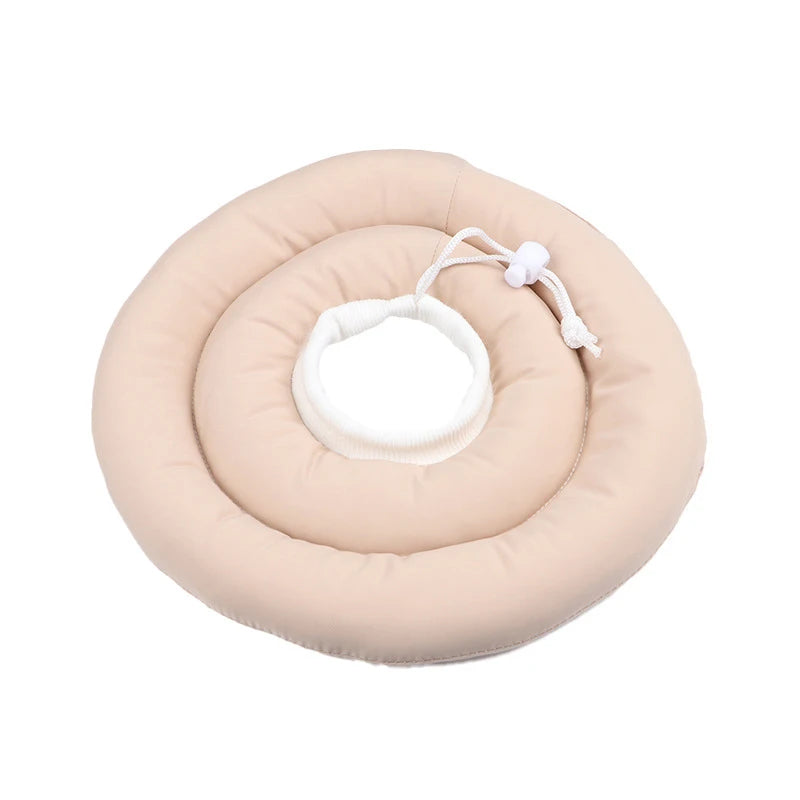 Elizabethan Collar for Dogs Adjustable Neck Drawstring Waterprof Protective Donut Collar Prevent Biting & Scratching