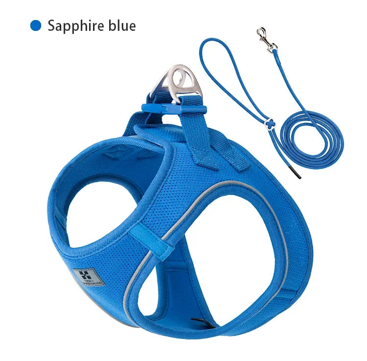 Adjustable Reflective Dog Harness And Leash Set For All Breeds