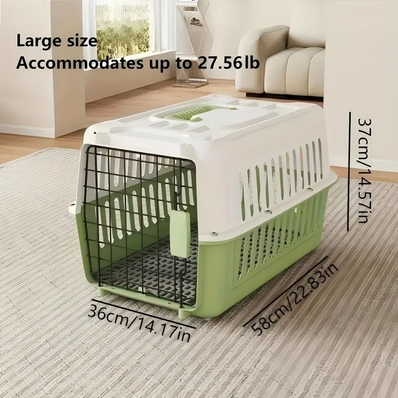 Airline- Portable Pet Carrier for Cats & Small Dogs - Airplane Cabin Crate with Dividers, Sturdy Breathable Travel Carrier, Avai