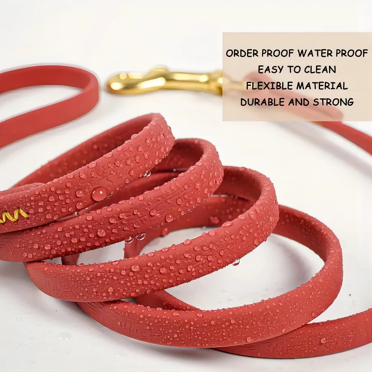 PVC Waterproof Dog Leash For Training And Beach Use