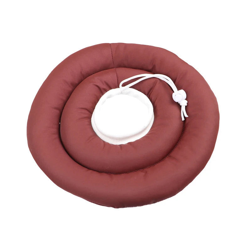 Elizabethan Collar for Dogs Adjustable Neck Drawstring Waterprof Protective Donut Collar Prevent Biting & Scratching