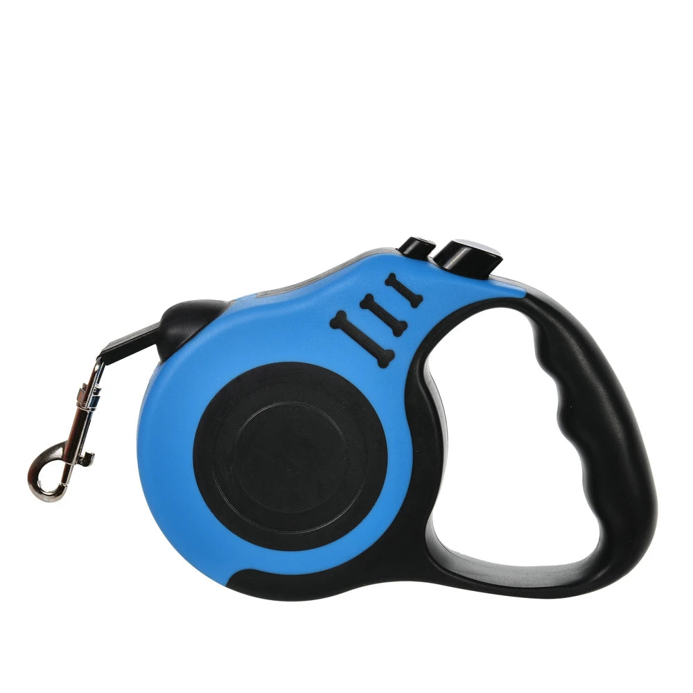 Retractable Nylon Dog Leash With ABS Case