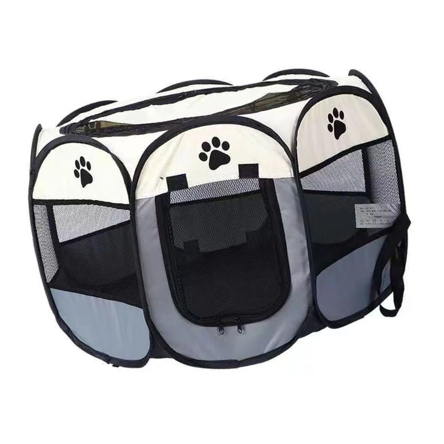 Portable Dog Crate Breathable Spacious Space Easy to Clean Enclosed Foldable Soft Kennel for Cats Dogs Outdoor Tent