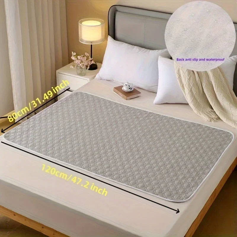 NONECN Washable Incontinence Pads for Elderly and Pets Leak-Proof Bed Mats