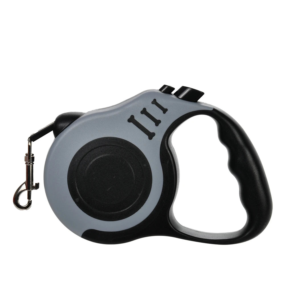 Retractable Nylon Dog Leash With ABS Case