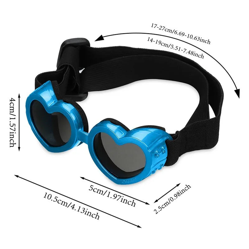 Universal White Pet Glasses UV Windproof Sunglasses For Dogs Cats