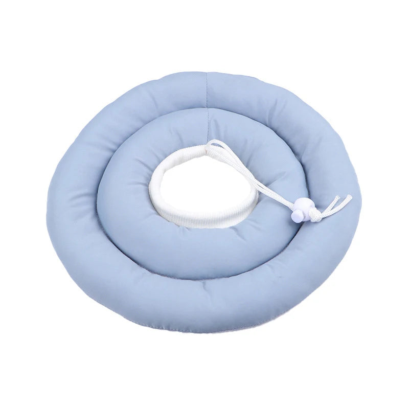 Elizabethan Collar for Dogs Adjustable Neck Drawstring Waterprof Protective Donut Collar Prevent Biting & Scratching