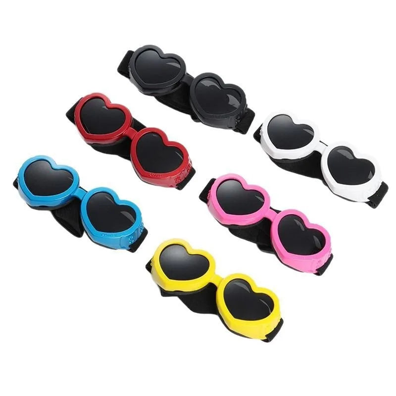 Universal White Pet Glasses UV Windproof Sunglasses For Dogs Cats