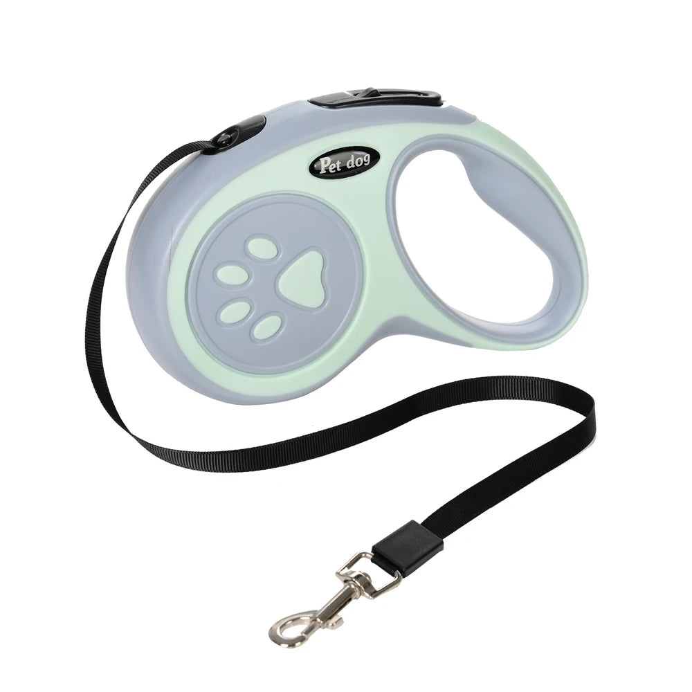 Retractable Nylon Dog Leash With ABS Case