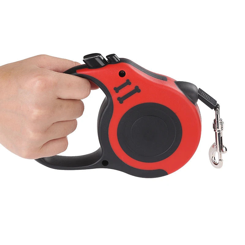 Retractable Nylon Dog Leash With ABS Case