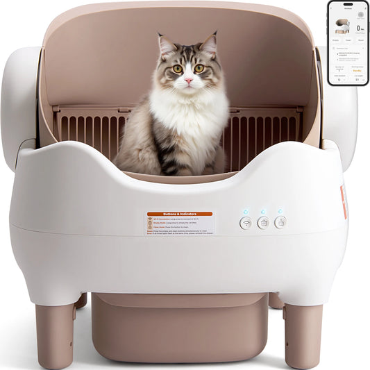 Lunapurr Automatic Self Cleaning Cat Litter Box With App